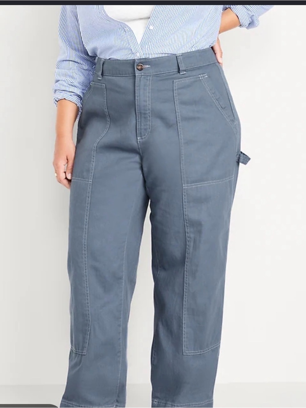 Old Navy High Rise Straight Utility Pants 28 NWT